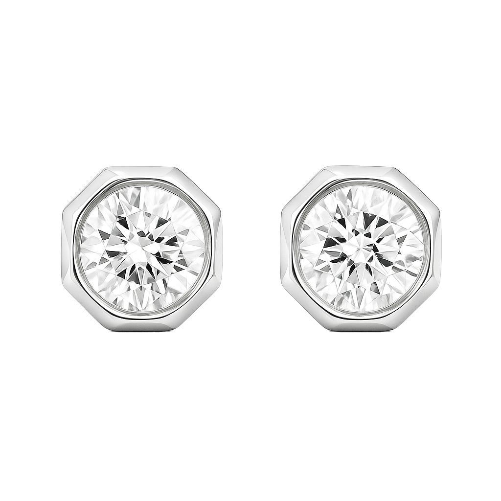 Constellation Round Diamond Stud Earrings | undefined