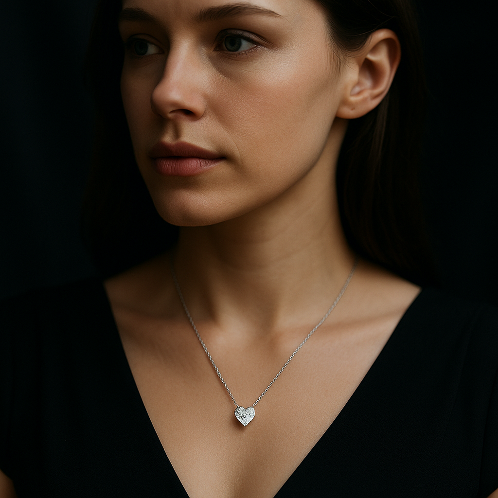 Heart Shape Diamond Pendant | undefined