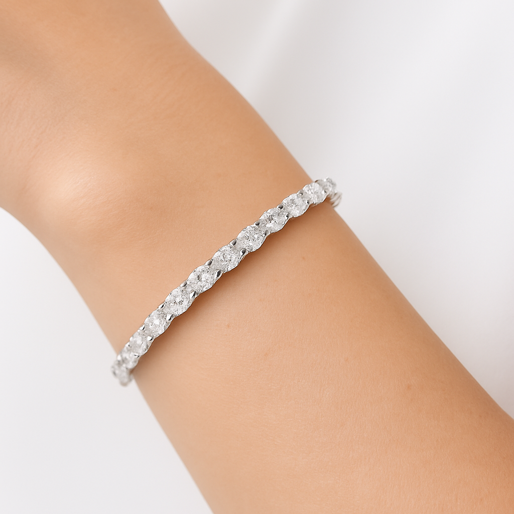 Oval Cut Diamond Bracelet