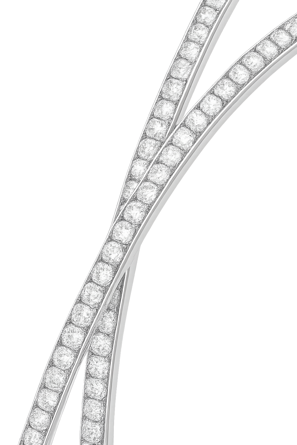 Kiss Pavé Diamond Bangle