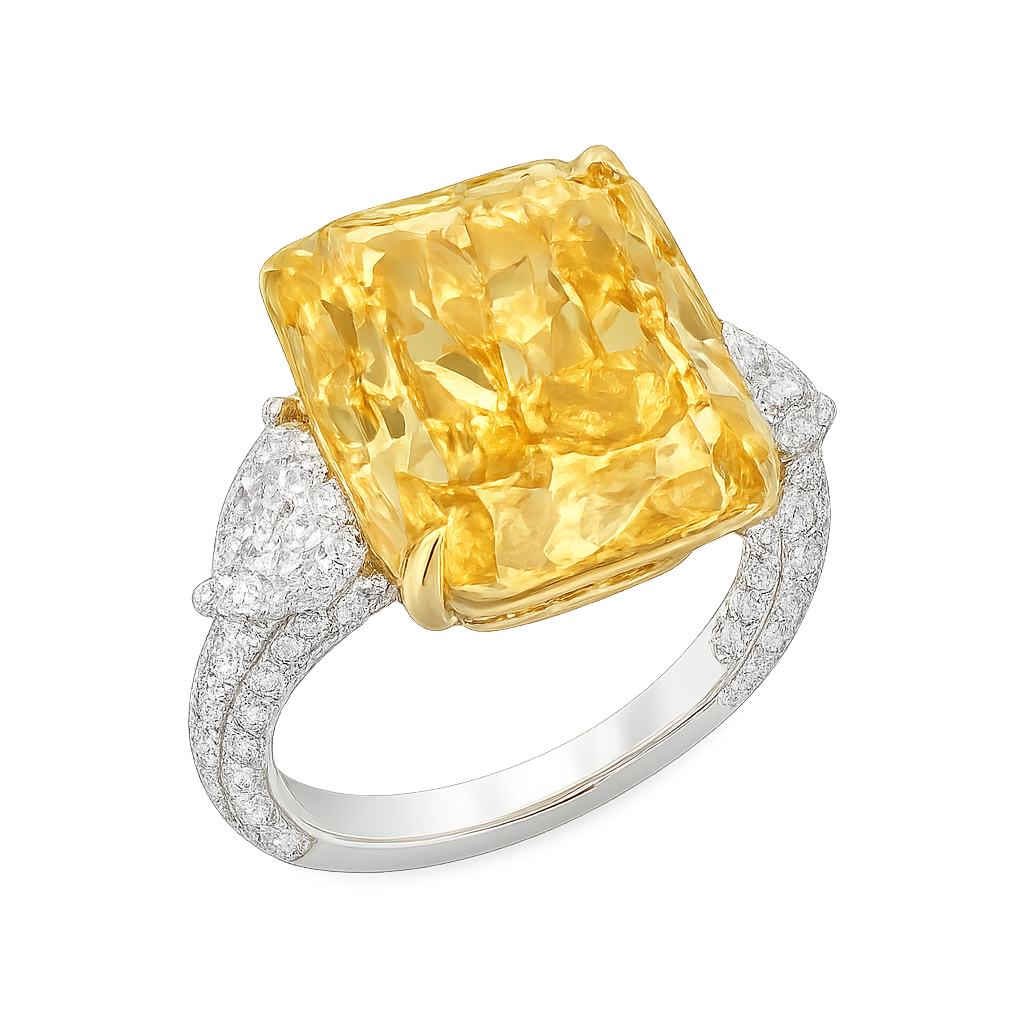 Fancy Vivid Yellow Radiant Dream Ring | Hero.png