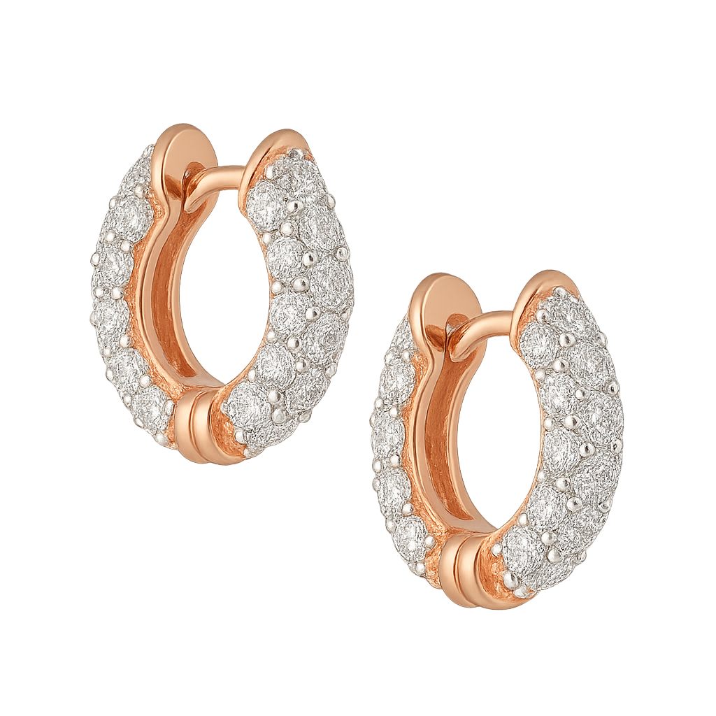 Rosé Radiance Snug Hoops Mini | Hero.png