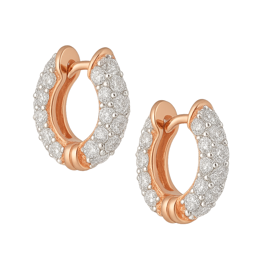 Rosé Radiance Snug Hoops Mini | Hero.png
