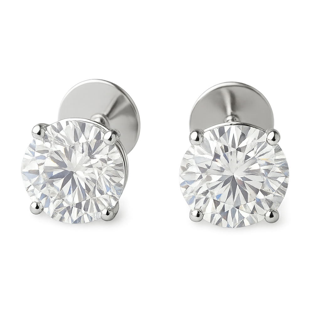 Classic Oval Diamond Stud Earrings | Hero.png