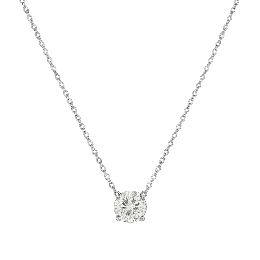 2ct Round Diamond Pendant Necklace | Hero