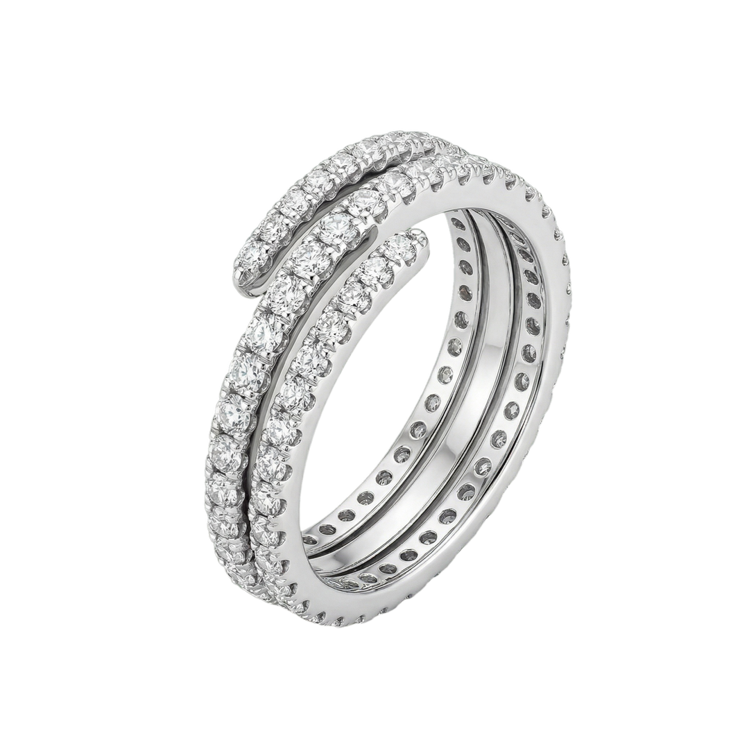 Delicate Spiral Ring Silver | Hero