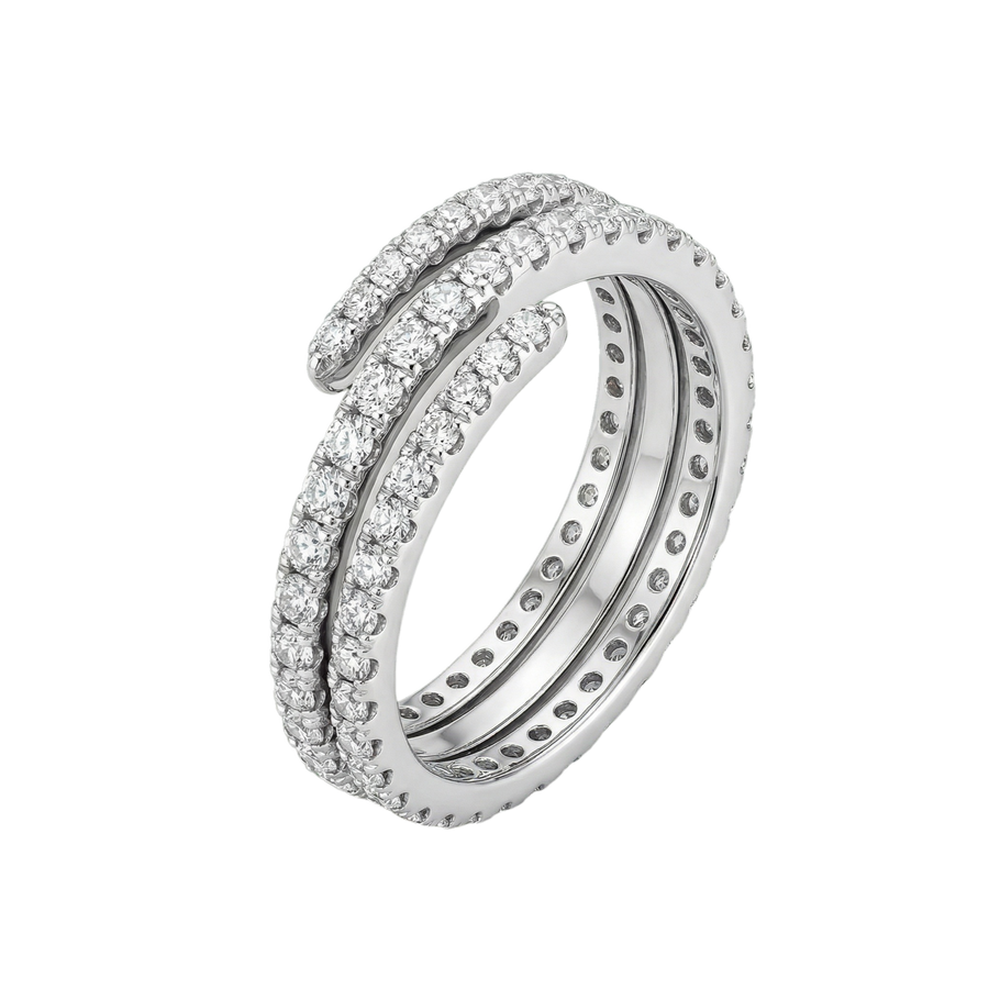 Delicate Spiral Ring Silver | Hero