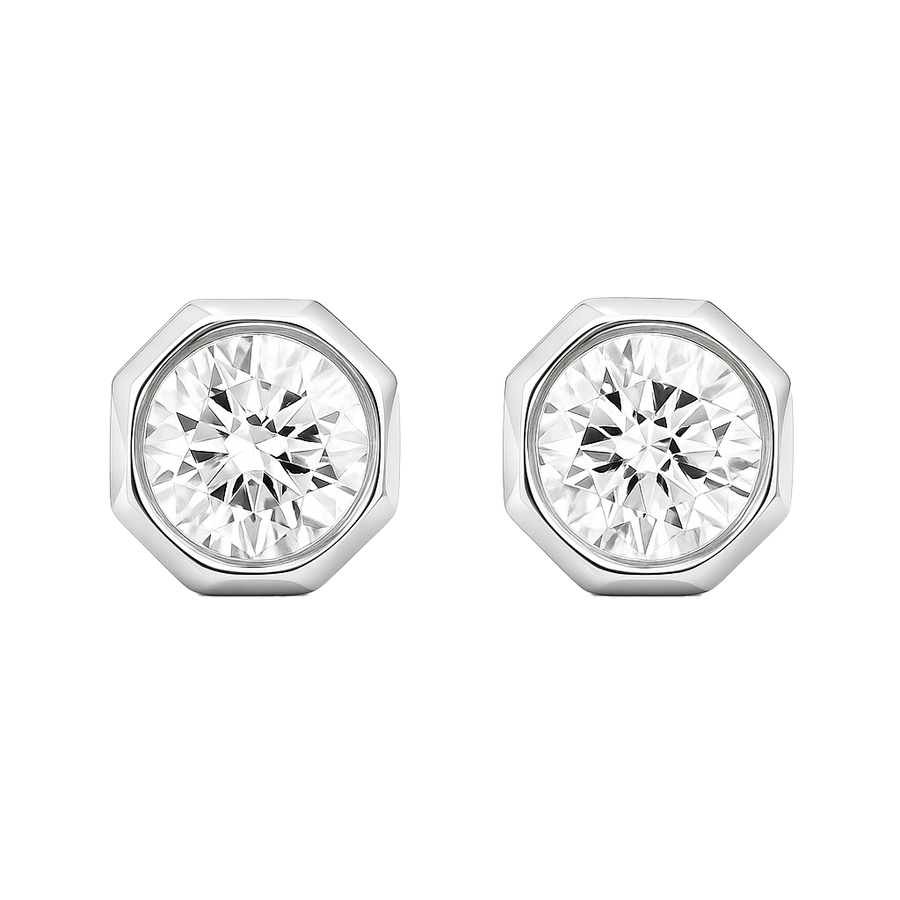 Constellation Round Diamond Stud Earrings | undefined