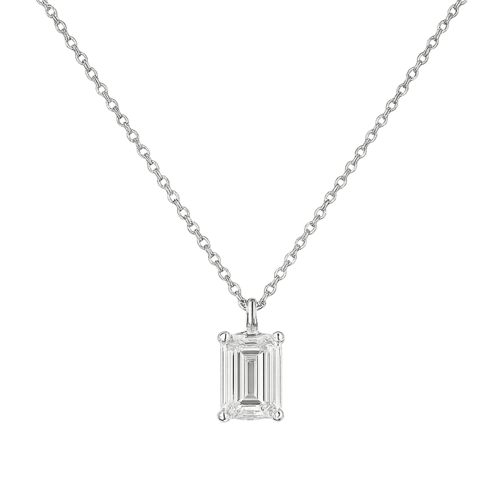 Emerald Cut Diamond Pendant | Hero