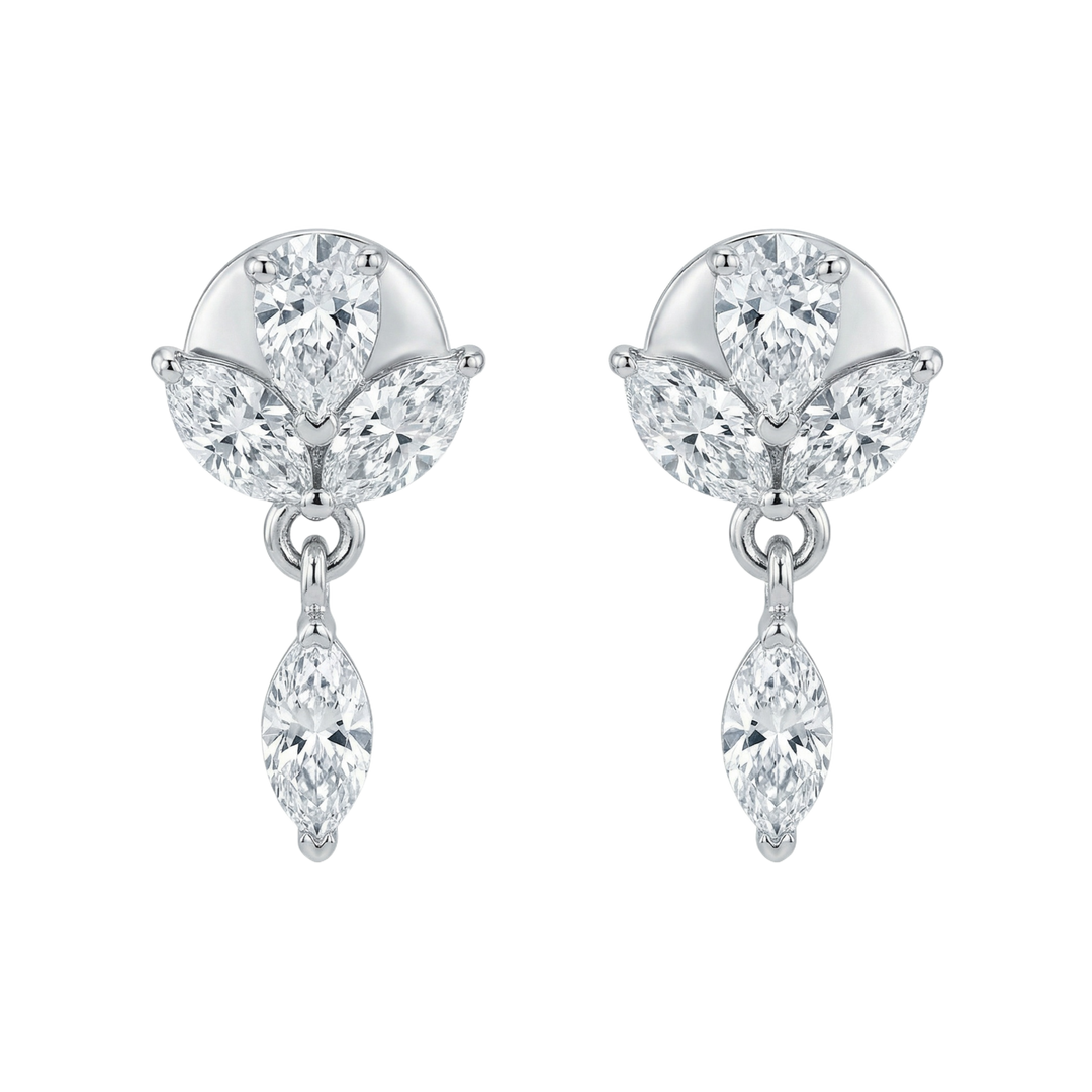Small Marquise Dangling Earrings | Hero