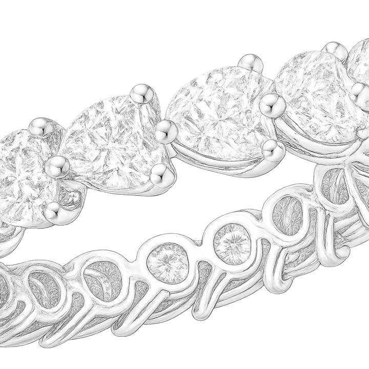 Heart Shape Diamond Eternity Band | undefined
