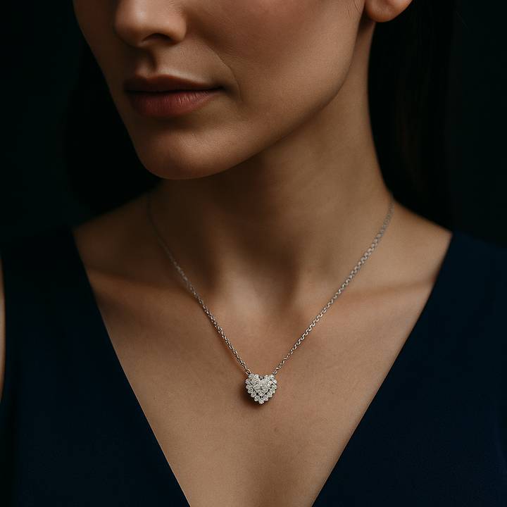 Heart Shape Diamond Pendant | undefined