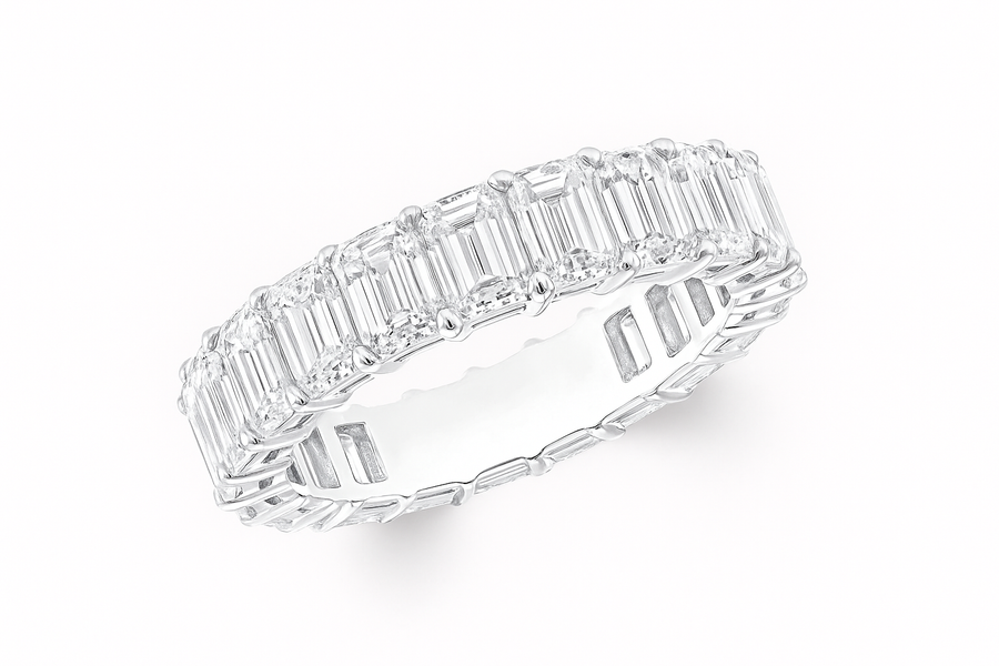 Emerald Cut Diamond Eternity Band | undefined