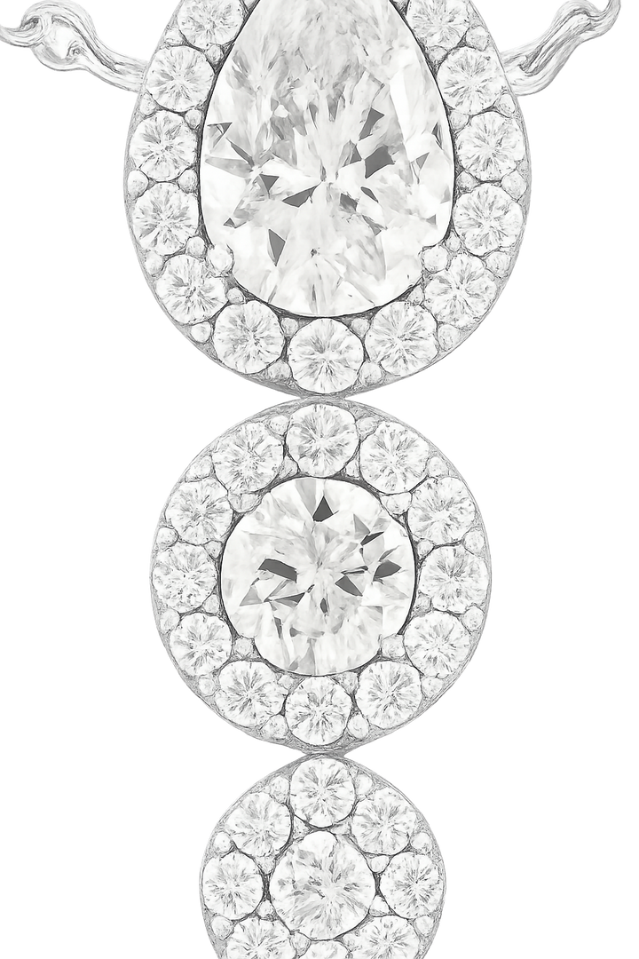 Icon Three Stone Diamond Necklace | Hero