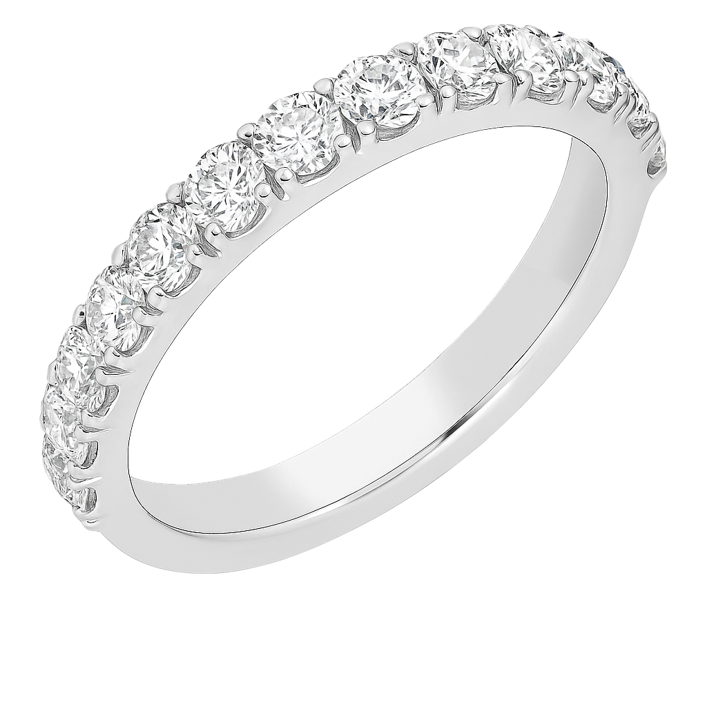 Round Diamond Wedding Band | undefined