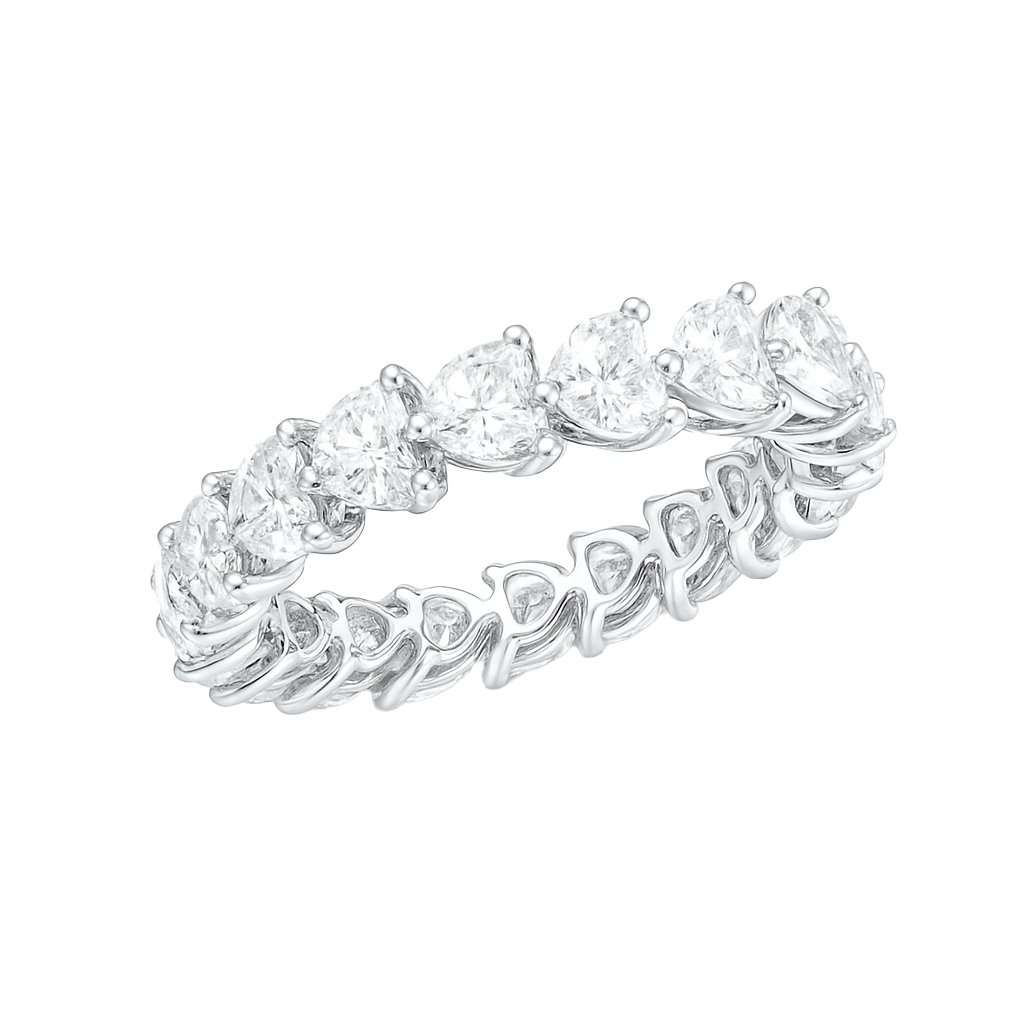 Heart Shape Diamond Eternity Band | undefined