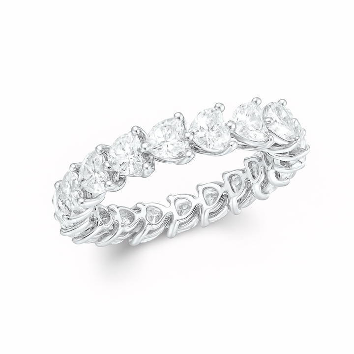 Heart Shape Diamond Eternity Band | undefined