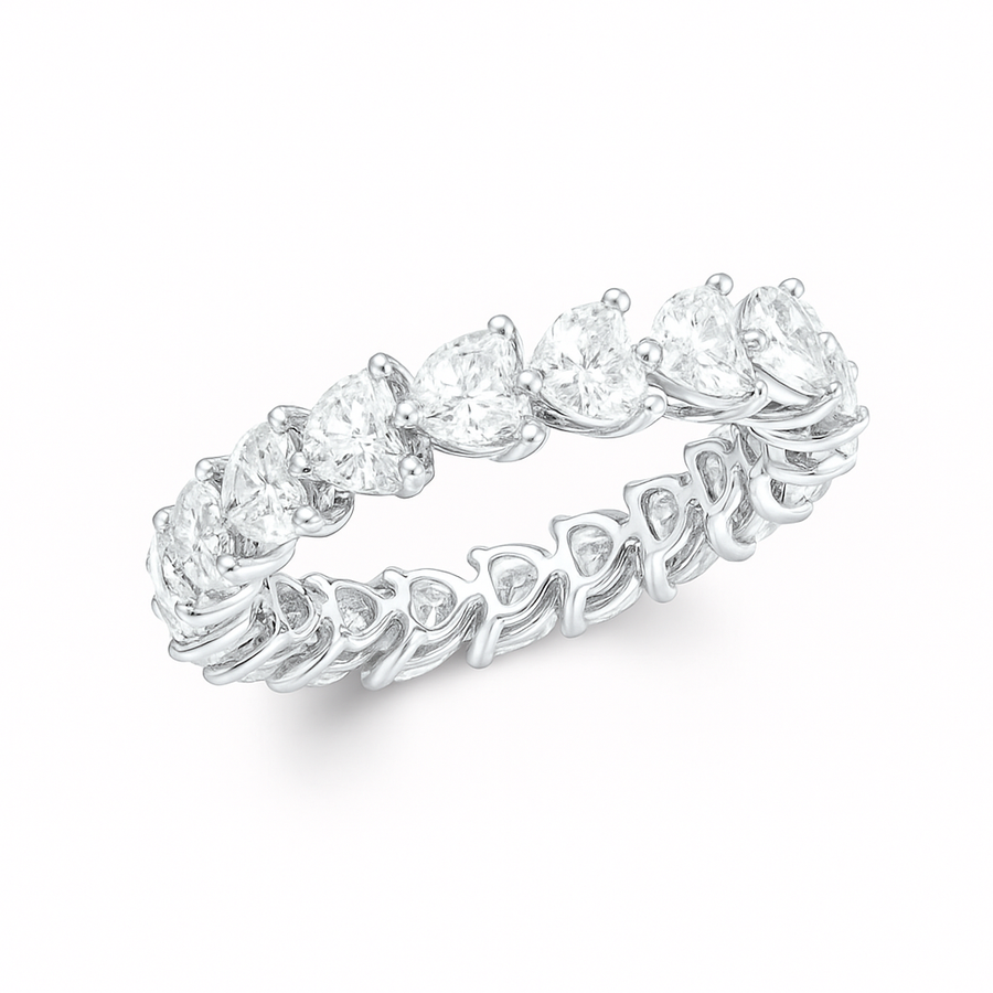 Heart Shape Diamond Eternity Band | undefined