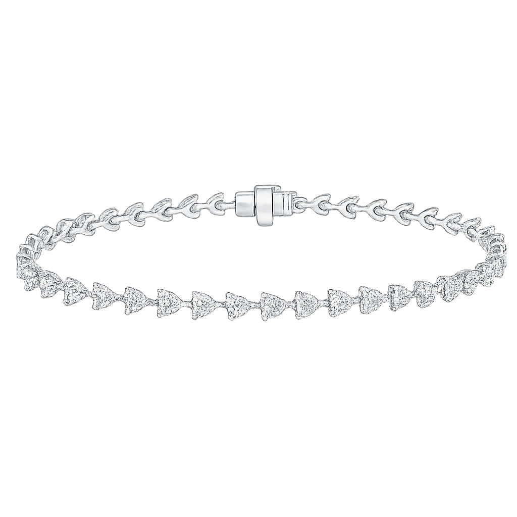 Heart Shape Diamond Bracelet