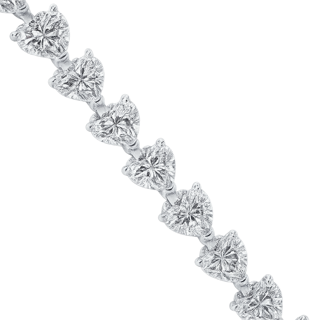Heart Shape Diamond Bracelet