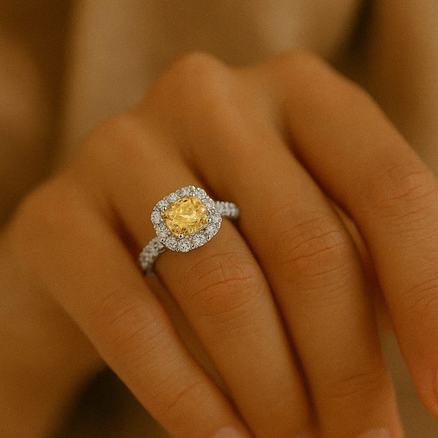 Icon Cushion Cut Yellow and White Diamond Ring | ChatGPT Image Jun 12, 2025, 05_02_46 PM.png
