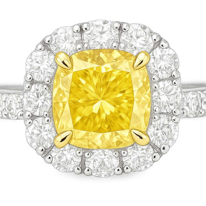 Icon Cushion Cut Yellow and White Diamond Ring | ChatGPT Image Jun 16, 2025, 02_10_07 PM.png