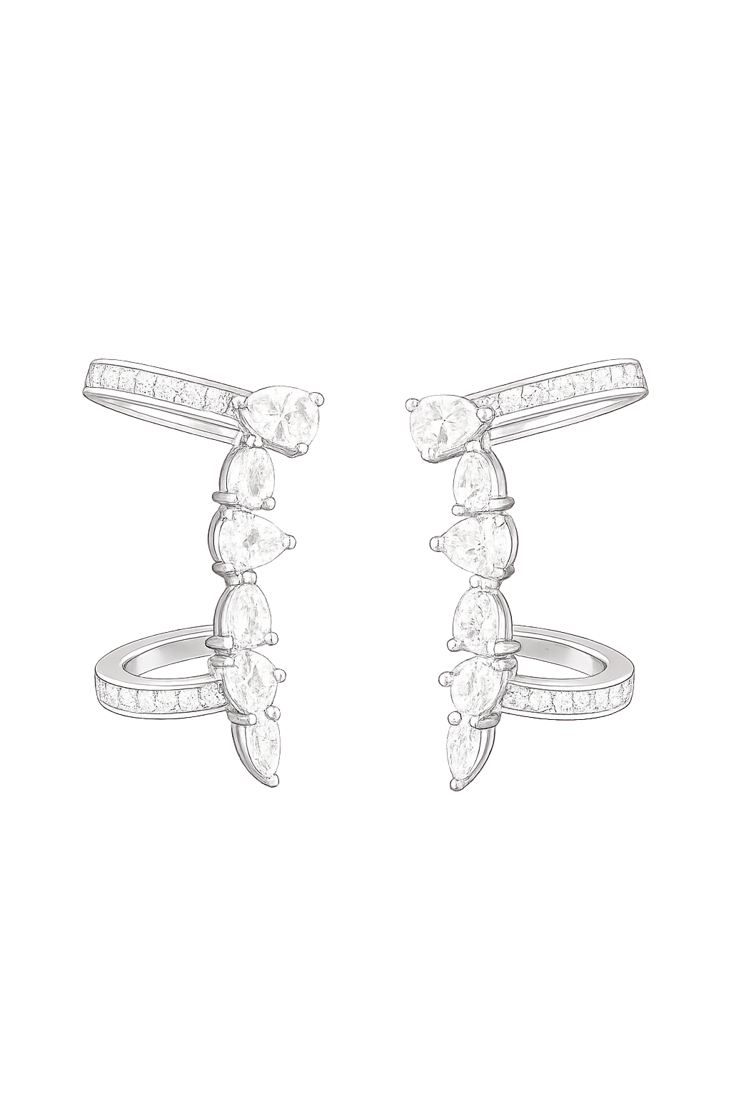 Infinity Pear Diamond Cuffs | Hero.png