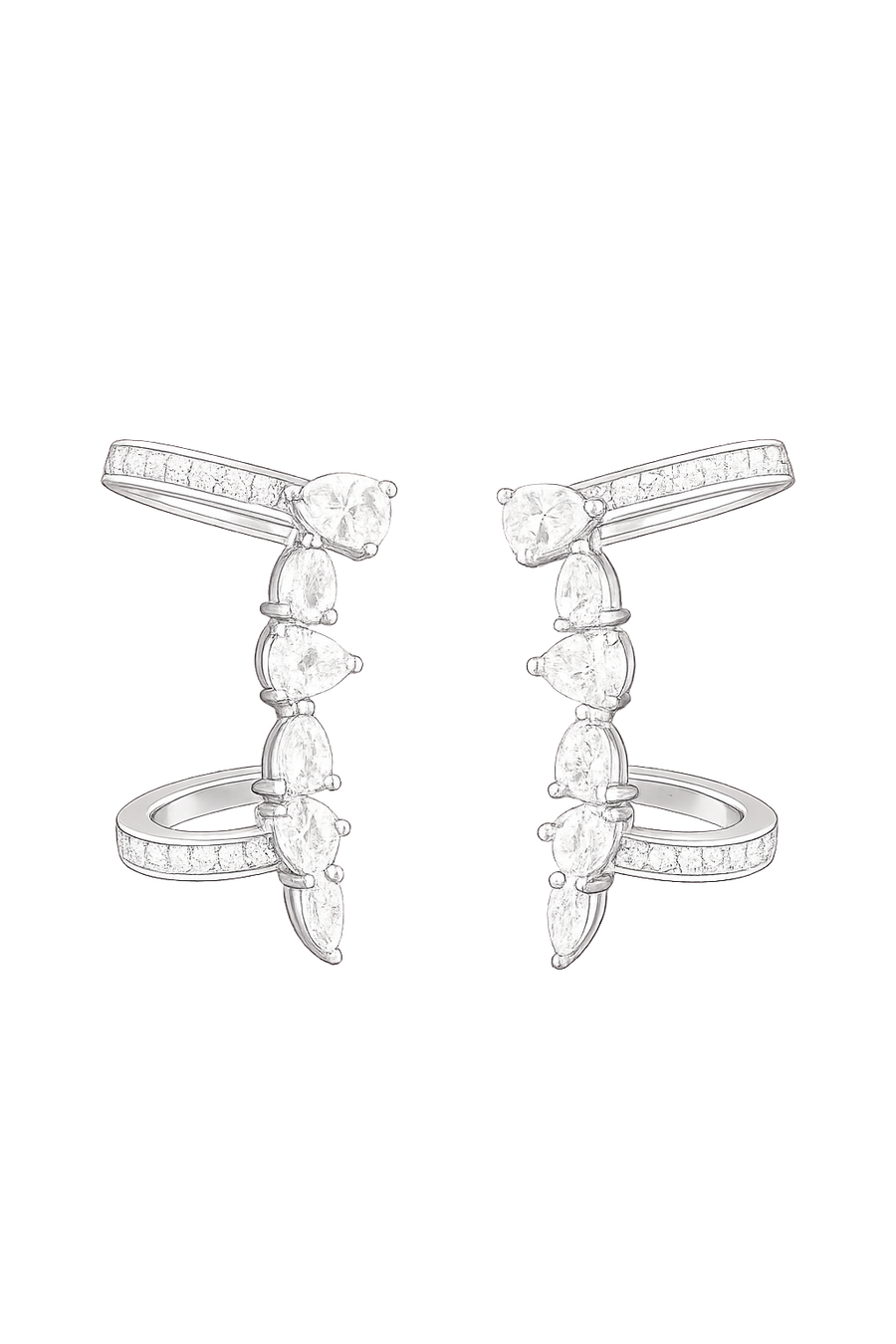 Infinity Pear Diamond Cuffs | Hero.png