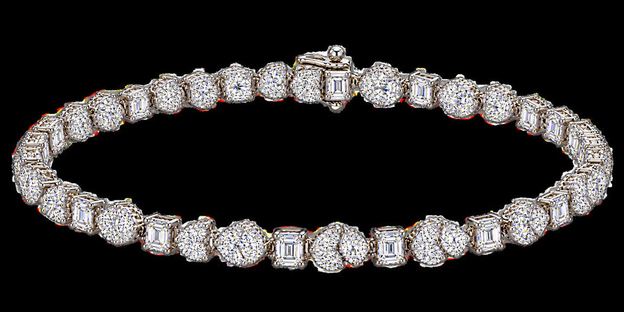 Fancy Cut Diamond Bracelet | Hero