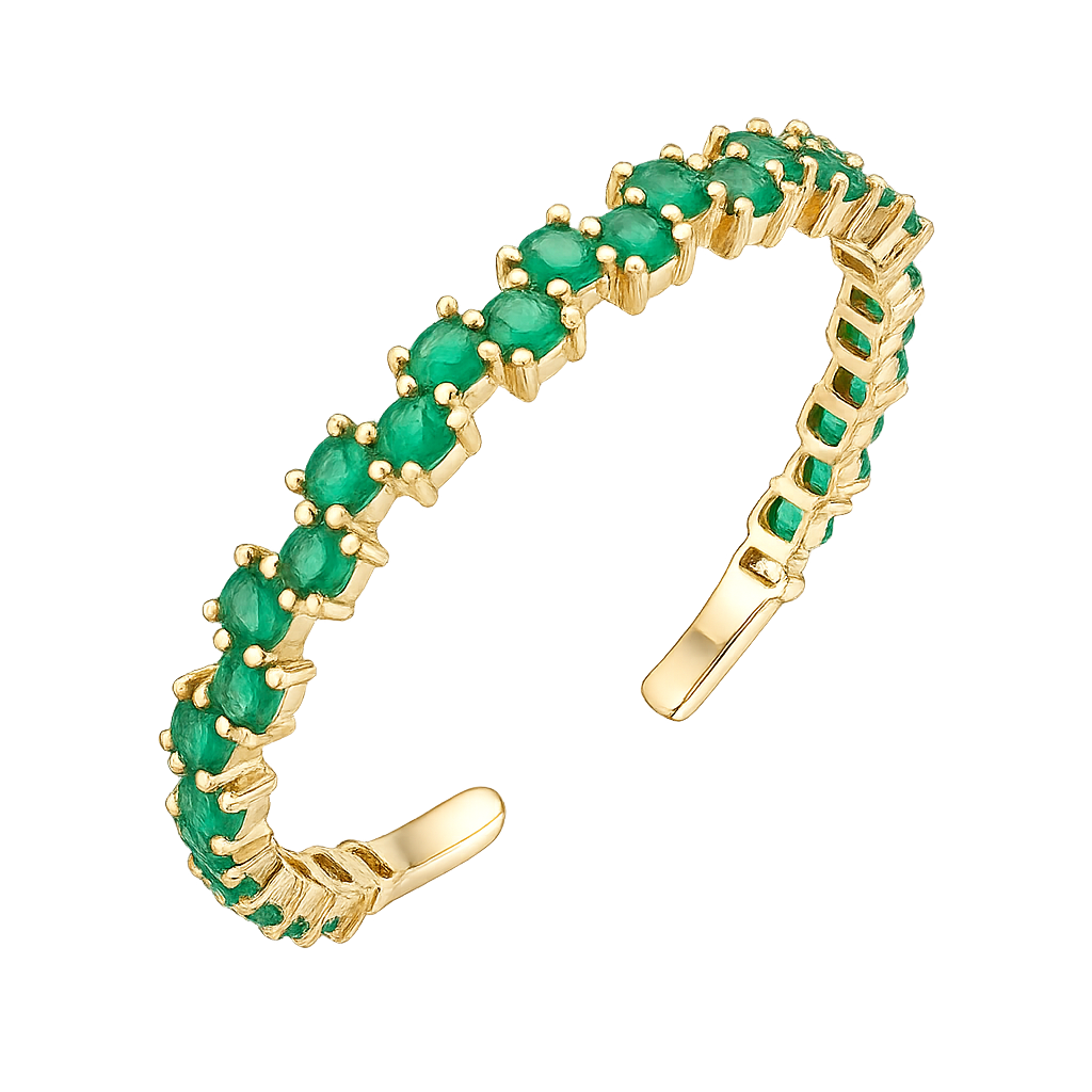 Green Baguette Onxy slim Bracelet | Hero.png