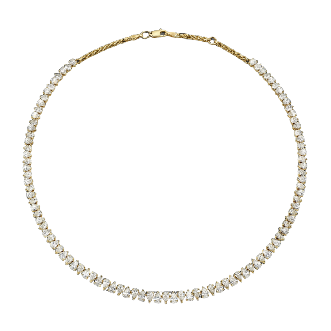 Reverse Pear Tennis Necklace | Hero.png