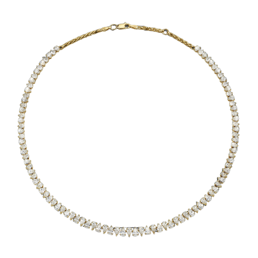 Reverse Pear Tennis Necklace | Hero.png