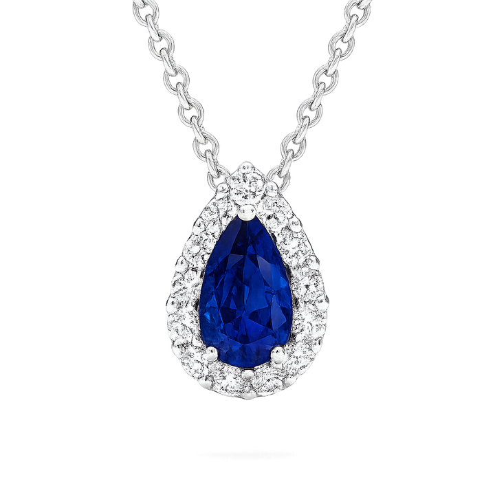 Pear Shape Diamond Drop Necklace | Hero.png