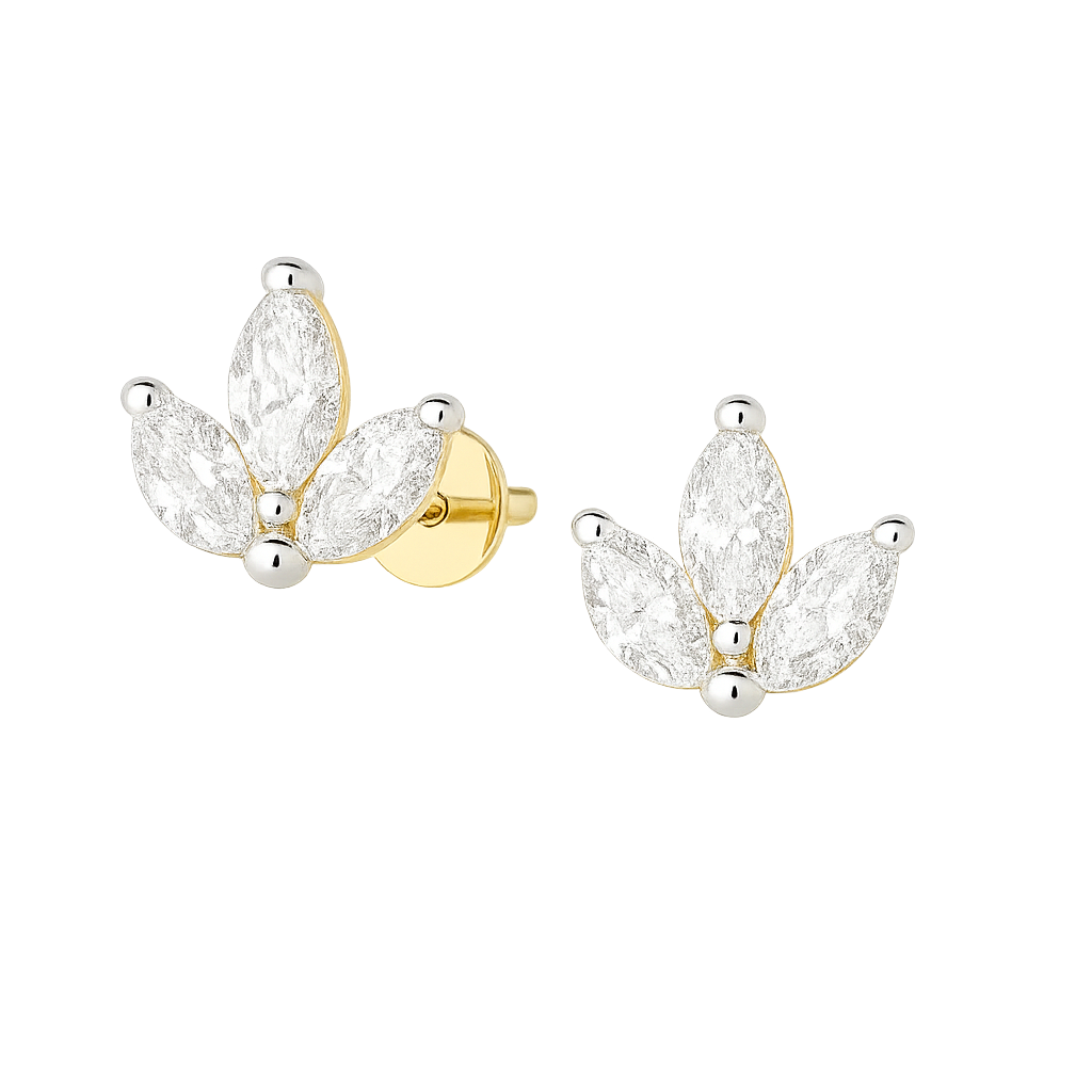 Marquise Mini Bloom Earrings | Hero.png