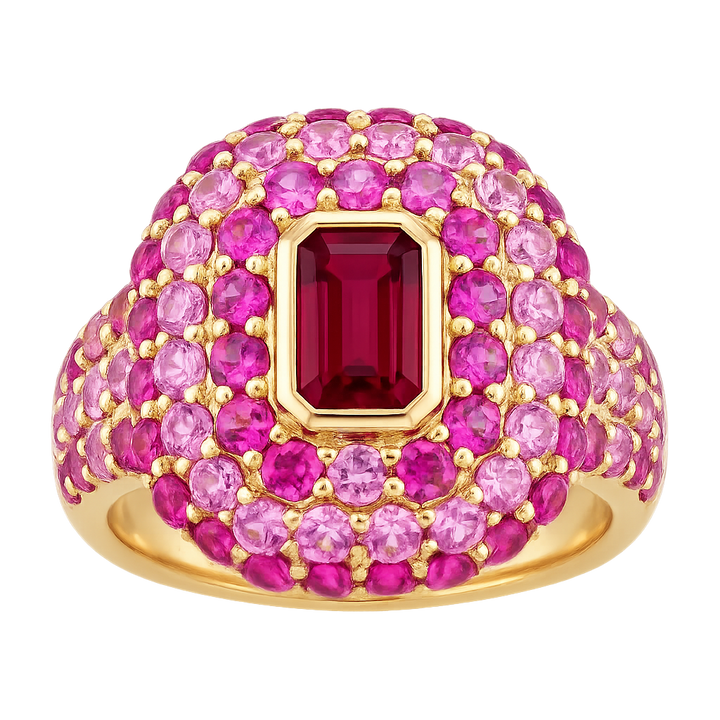 Ruby Simulant Mini Cocktail Ring | Hero.png