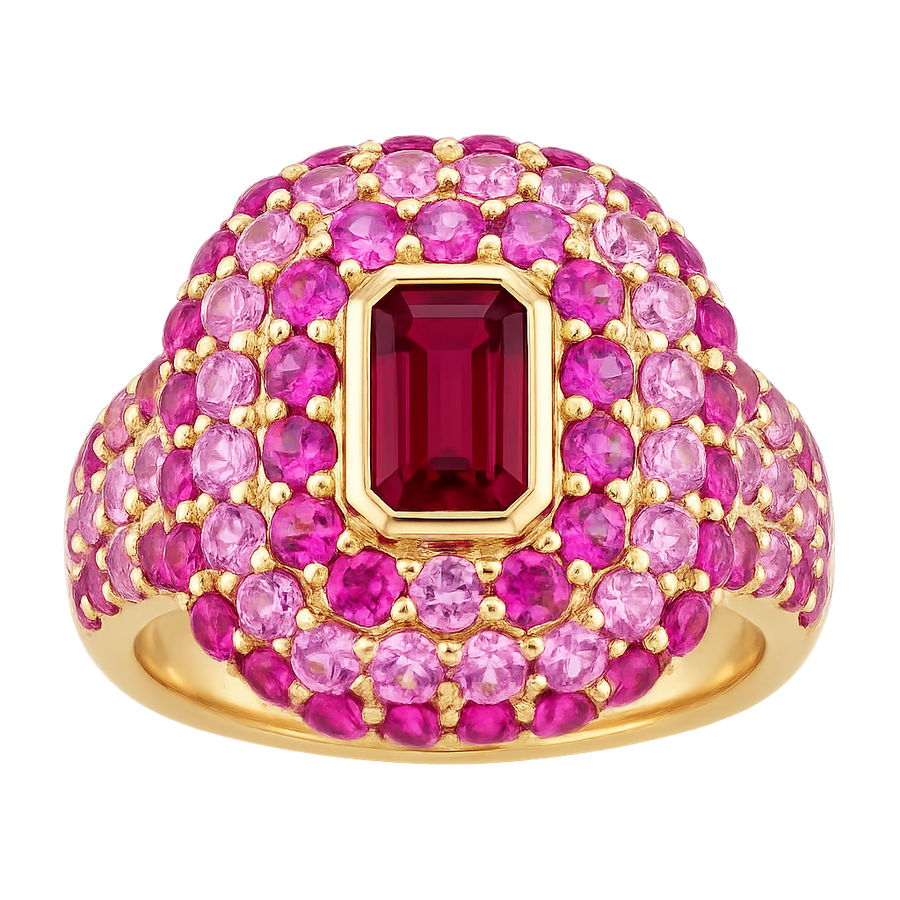 Ruby Simulant Mini Cocktail Ring | Hero.png