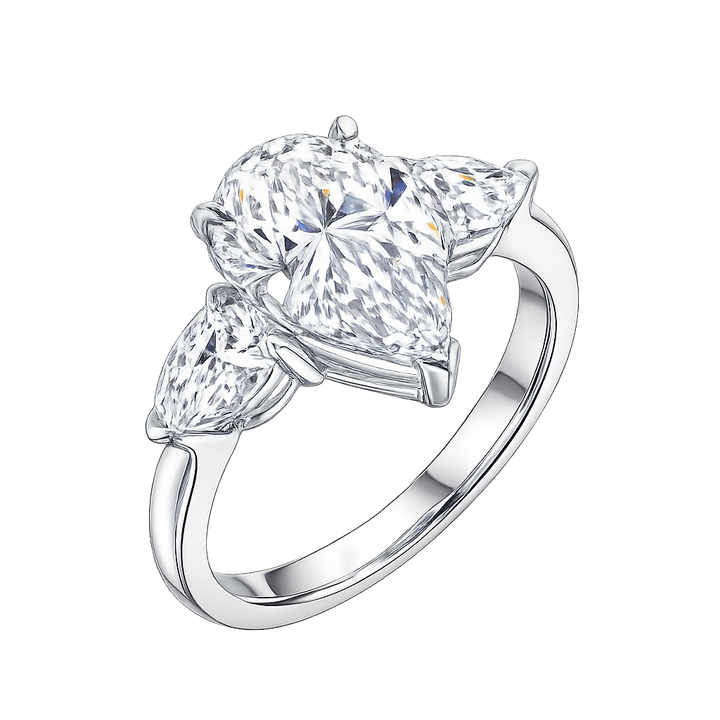 EP Signature Pear 3 stone Ring | Hero.png