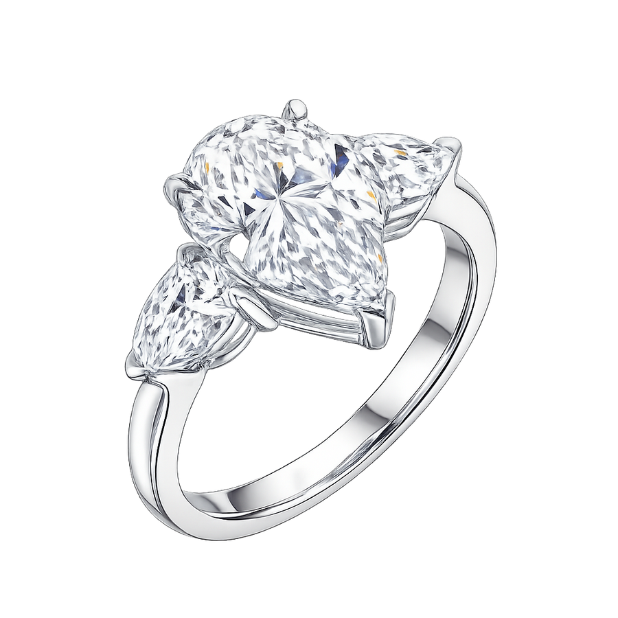 EP Signature Pear 3 stone Ring | Hero.png
