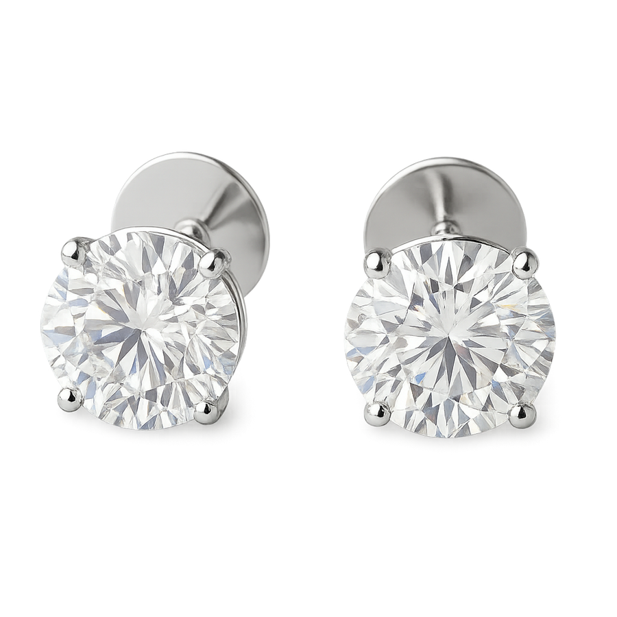 Classic Oval Diamond Stud Earrings | Hero.png