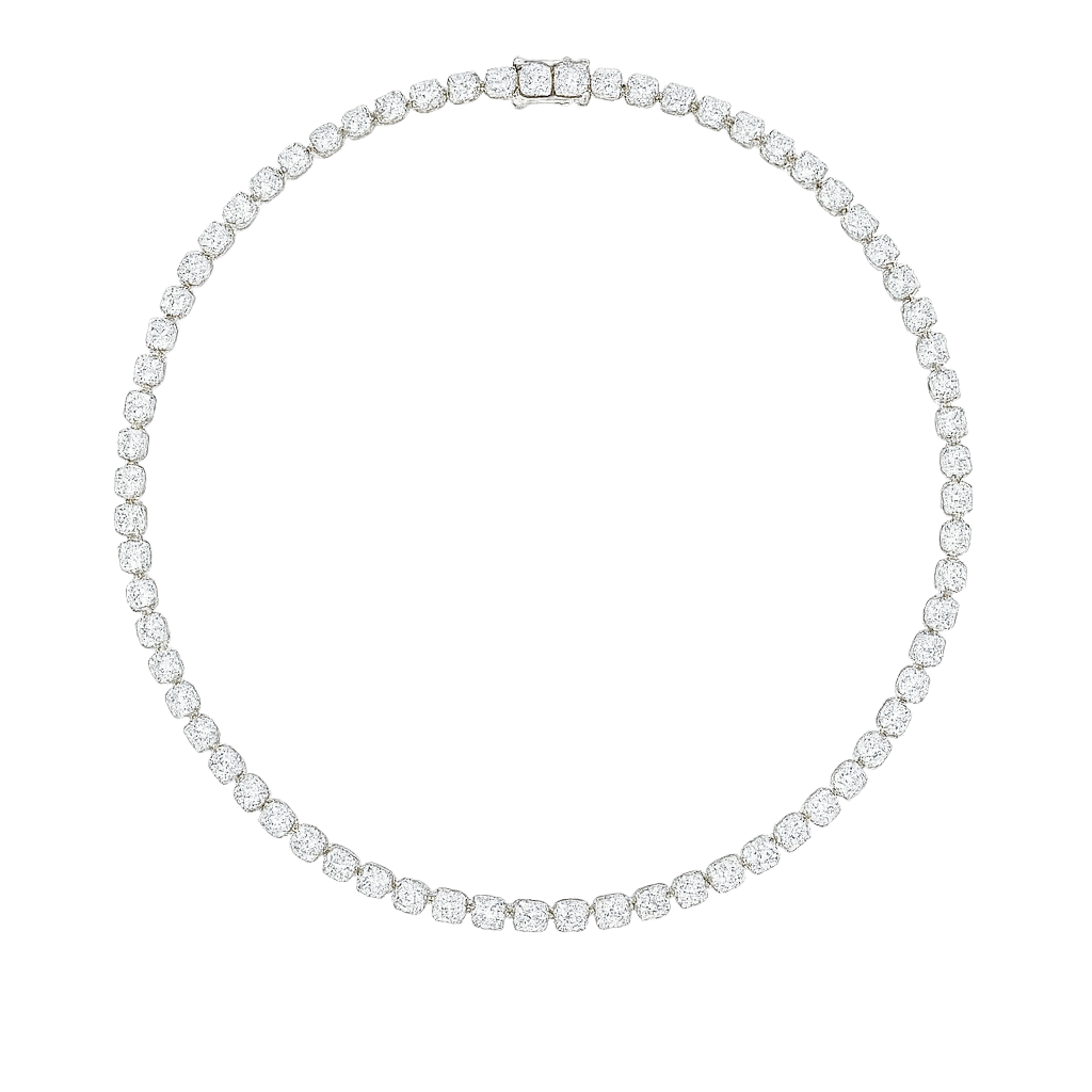 Tennis Necklace .25cts in Silver | Hero.png