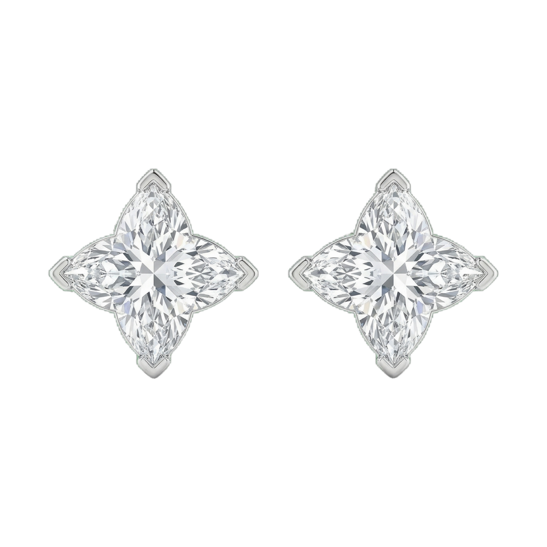 EP Logo Dangling Earrings in Silver | Hero.png