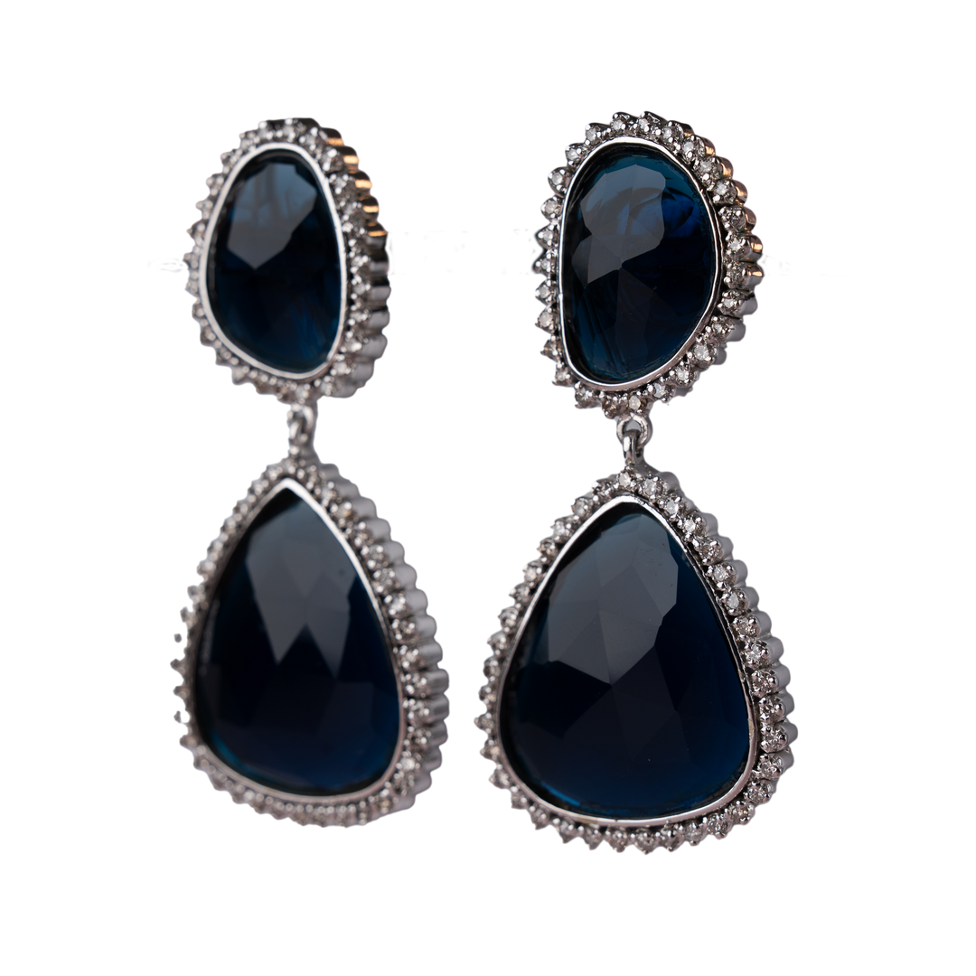 Signature Blue Stone Earings