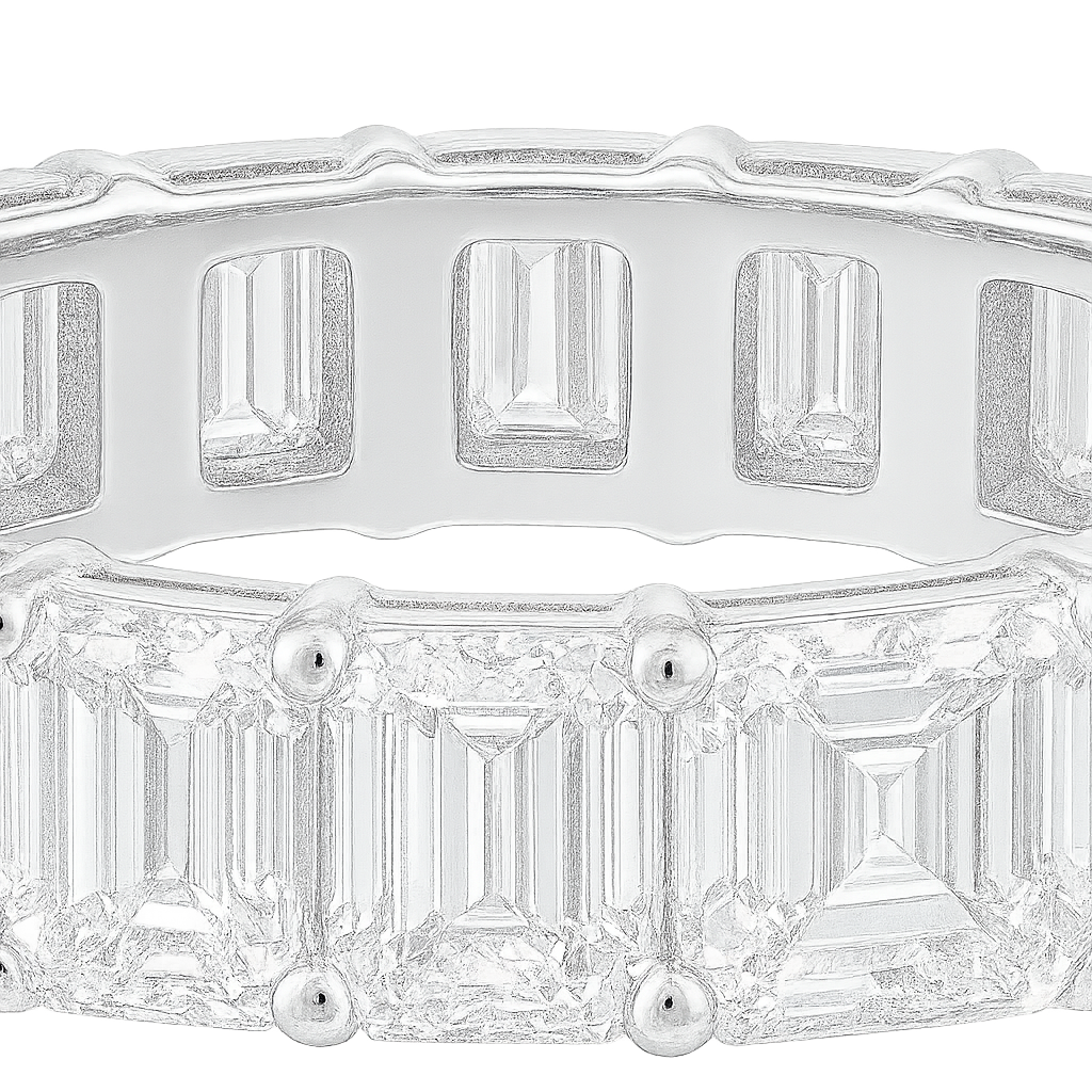 Emerald Cut Diamond Eternity Band | undefined