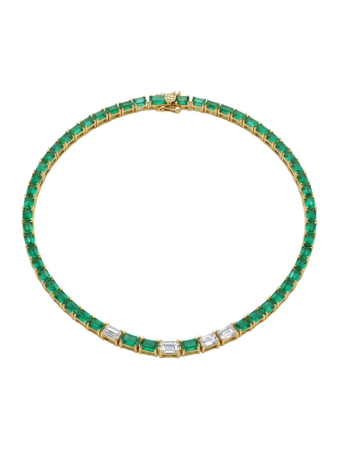 Green Onyx Diamon pop necklace | Hero
