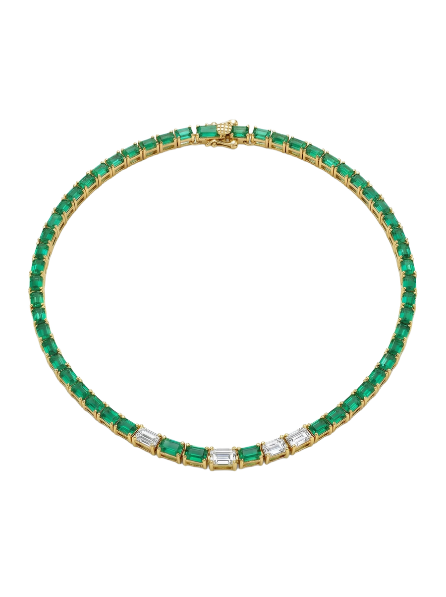 Green Onyx Diamon pop necklace | Hero