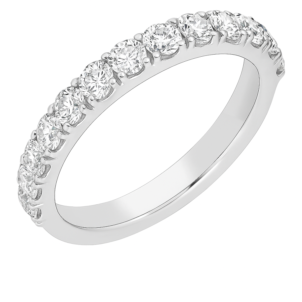 Round Diamond Wedding Band | undefined