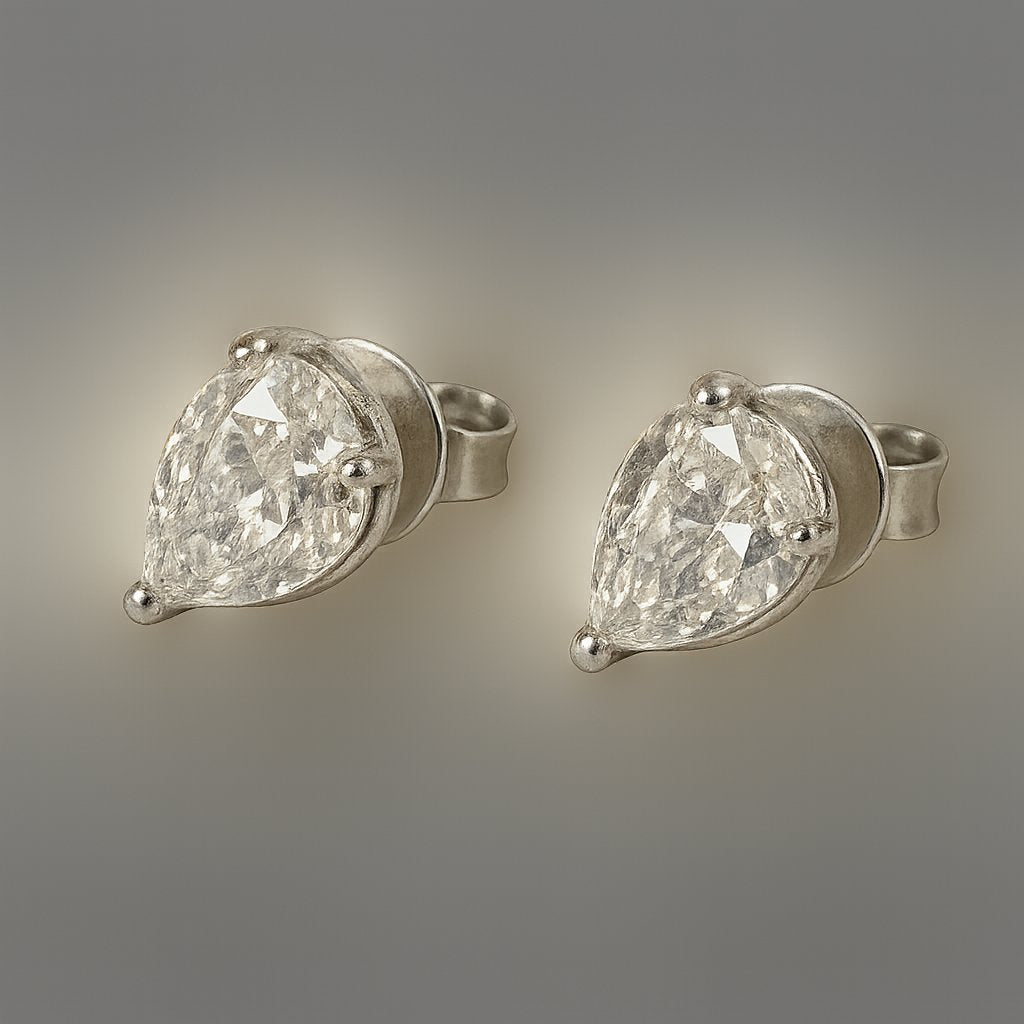 Modified Pear Stud Earring | hero