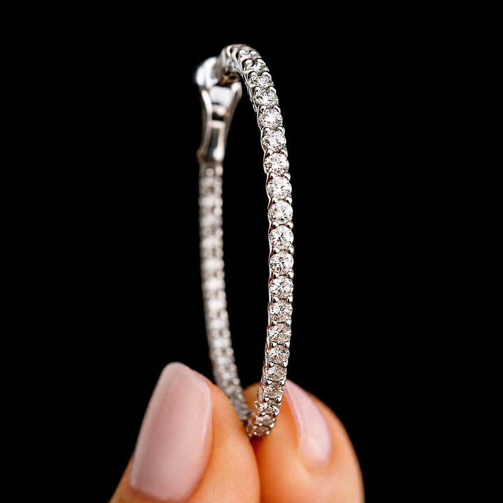Round Diamond Large Hoop Earrings | image28.png